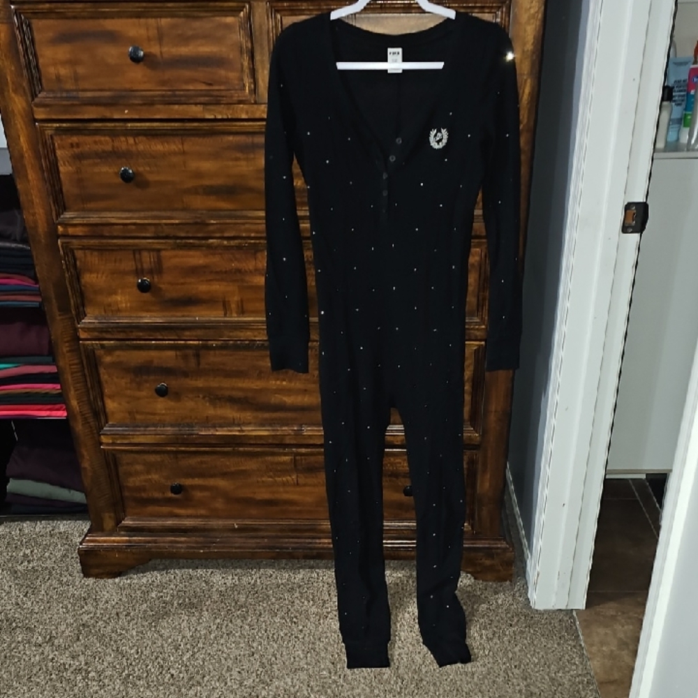 Victoria Secret PINK Bling Onsie! Gorgeous And In Mint Condition! Sz Small!